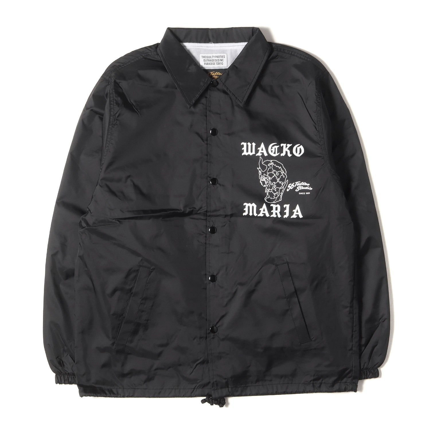 WACKO MARIA (ワコマリア) 24SS ×56 TATTOO STUDIO 鬼スカル コーチジャケット(COACH JACKET) -  ブランド古着の通販・買取 | BEEGLE by Boo-Bee