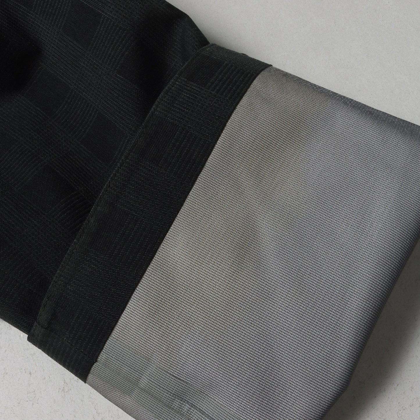 PAUSE インナーダウンベスト付き チェック 3レイヤー ステンカラーコート(CHECK LINER SOUTIEN COLLAR COAT)