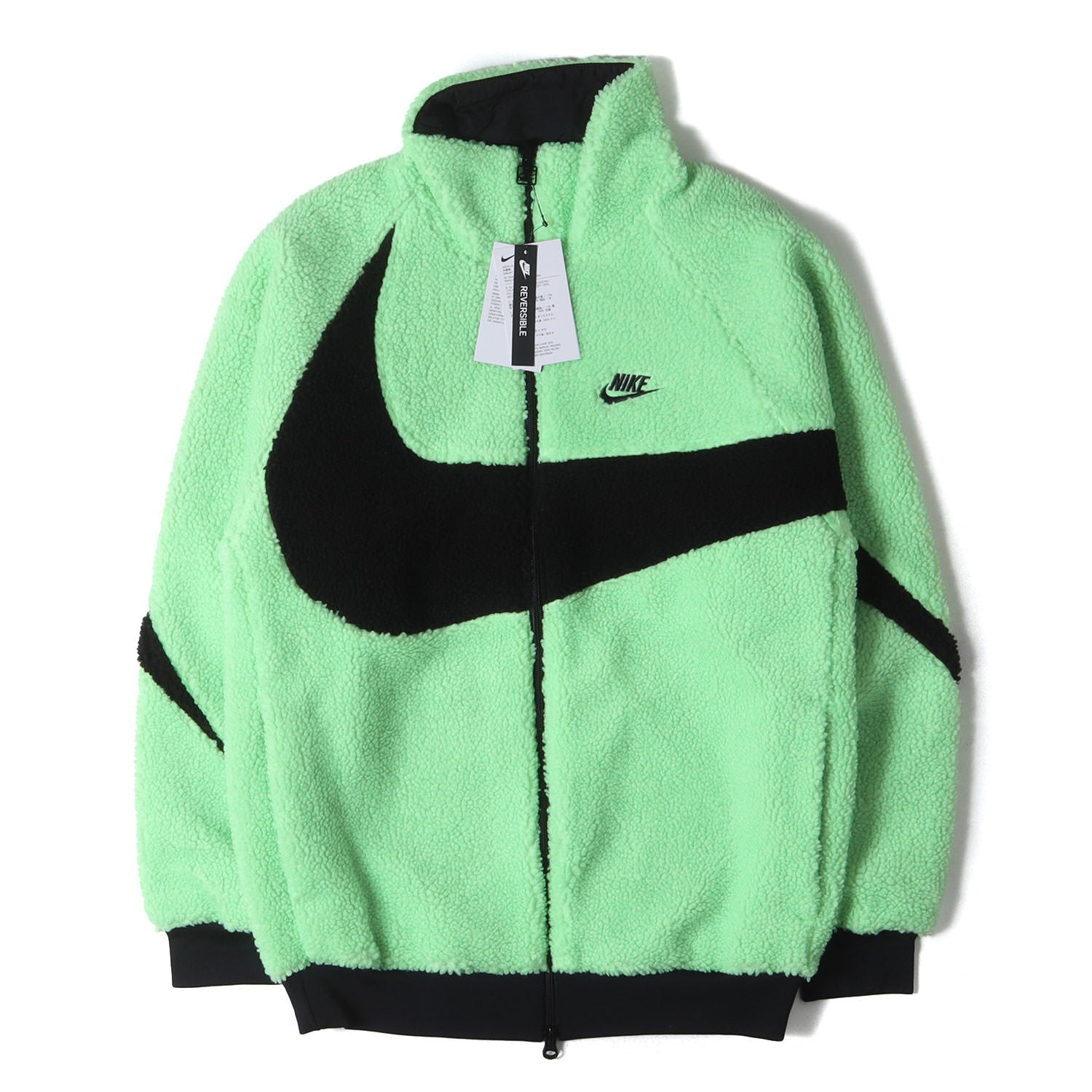 NIKE (ナイキ) 20AW ビッグ スウッシュ リバーシブル フリースボア ジャケット(AS M NSW VW SWSH FULL ZIP  JKT) - ブランド古着の通販・買取 | BEEGLE by Boo-Bee