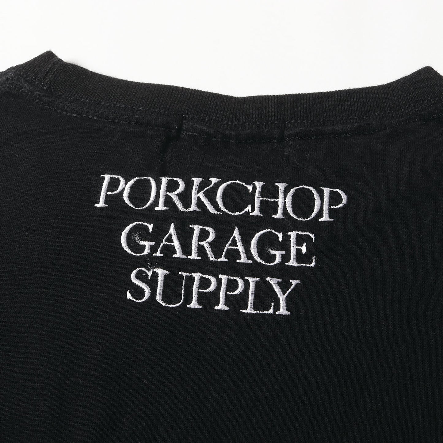 ロゴ刺繍 クルーネック Tシャツ