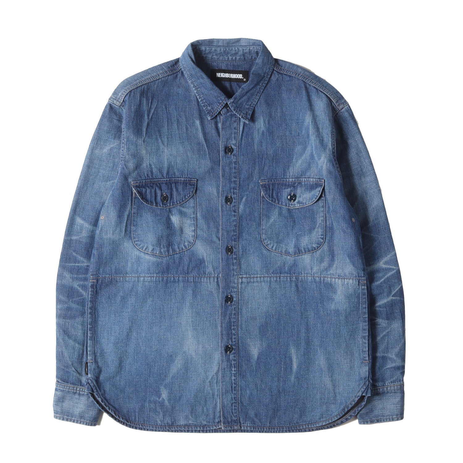 NEIGHBORHOOD (ネイバーフッド) 21AW ヴィンテージ加工 サベージ デニムシャツ(SAVAGE DENIM / C-SHIRT.  LS) – ブランド古着の通販・買取 | BEEGLE by Boo-Bee