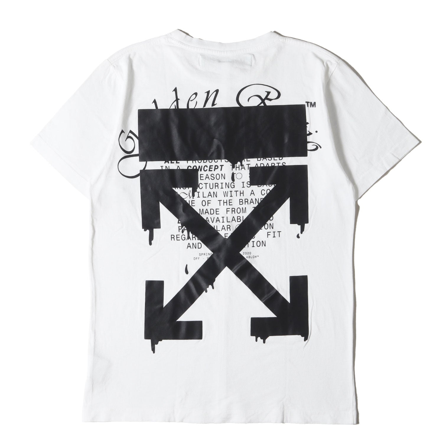 OFF-WHITE (オフホワイト) 20SS ドリッピング アロー Tシャツ(DRIPPING 