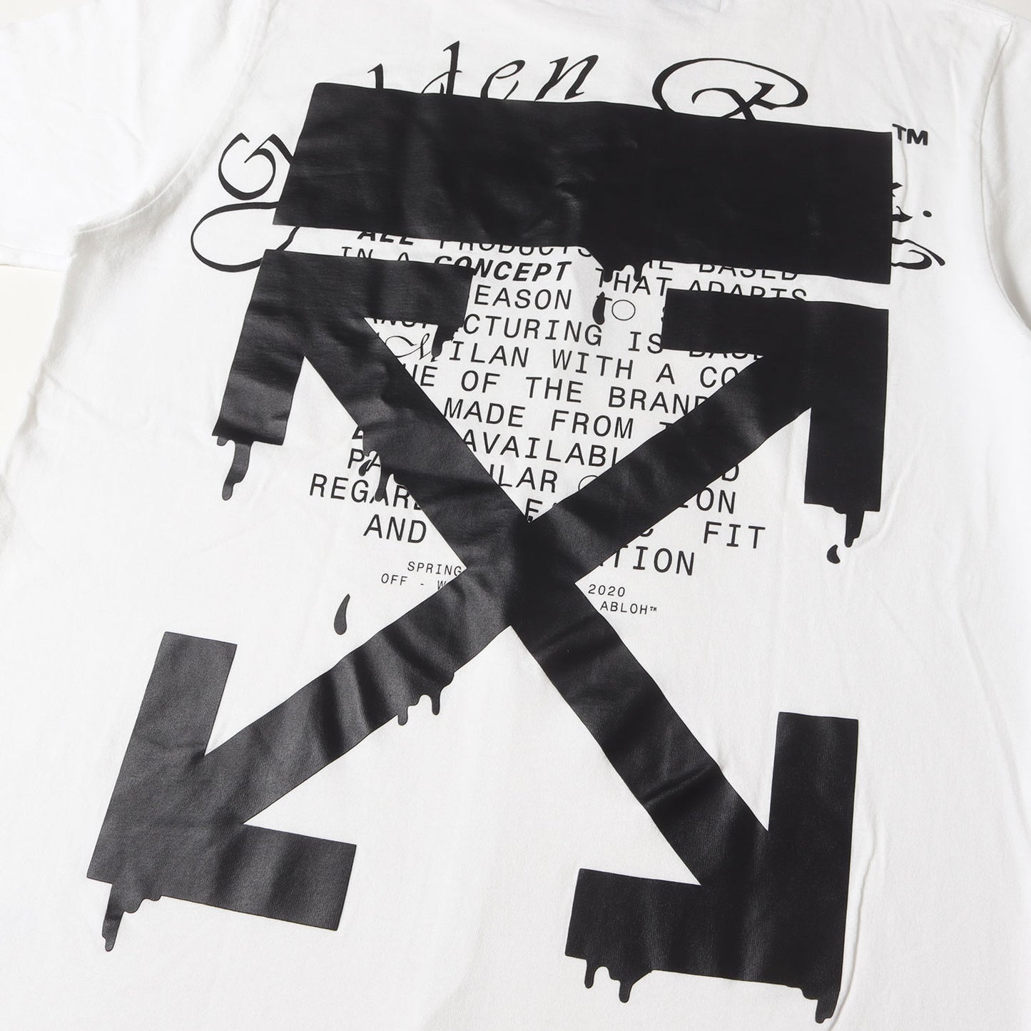 20SS ドリッピング アロー Tシャツ(DRIPPING ARROWS S/S SLIM TEE)