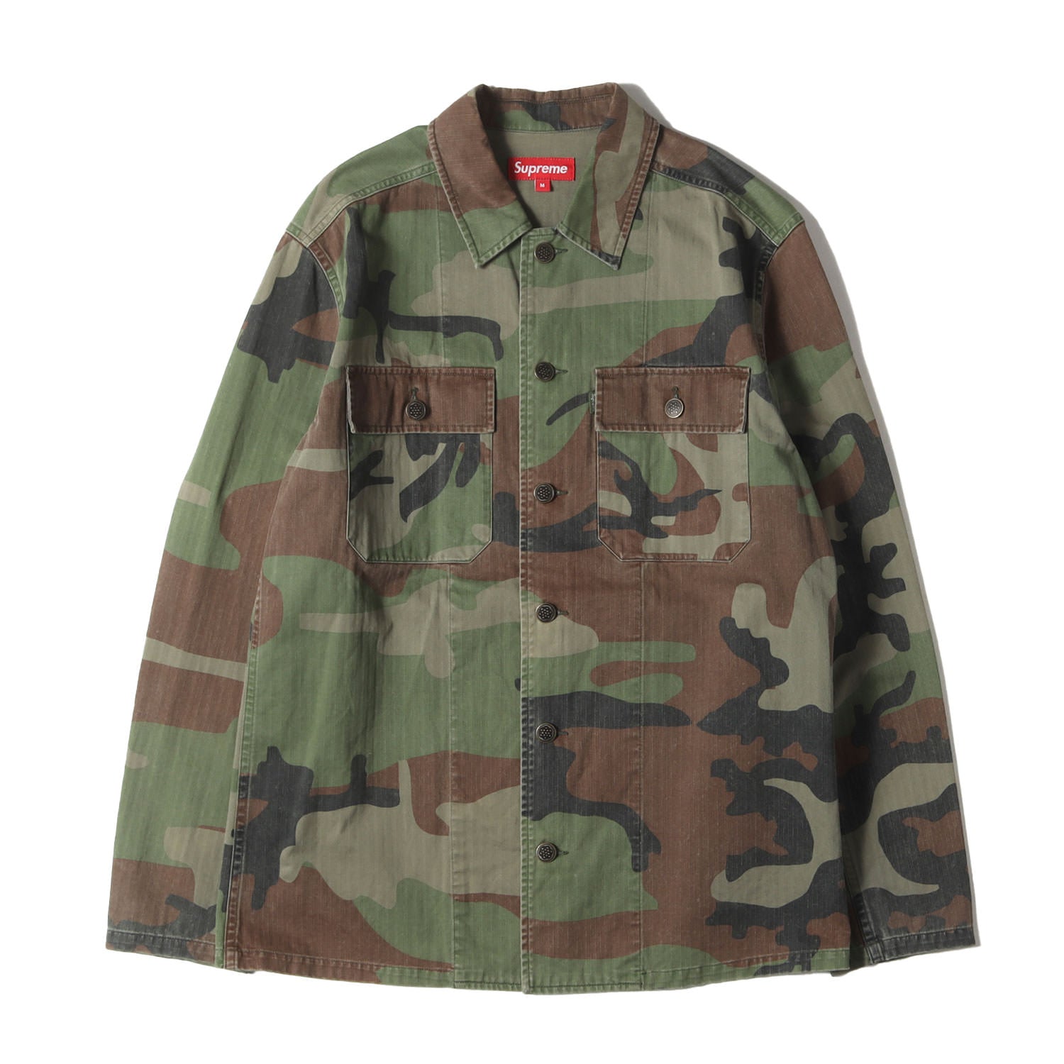 Supreme (シュプリーム) カモフラージュ ヘリンボーン ミリタリー 