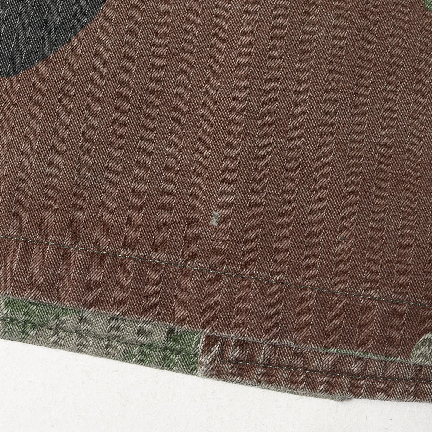 カモフラージュ ヘリンボーン ミリタリー シャツ(USMC Shirt)