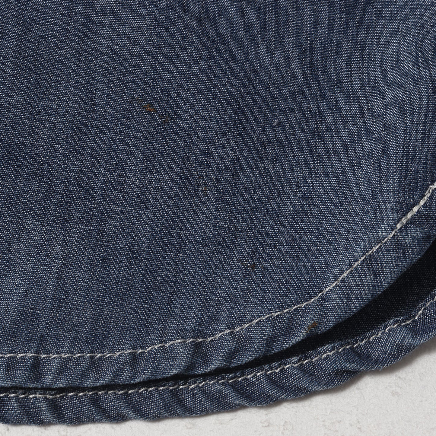 シャンブレー スリム ワークシャツ(L/S MOTOR SHIRT)