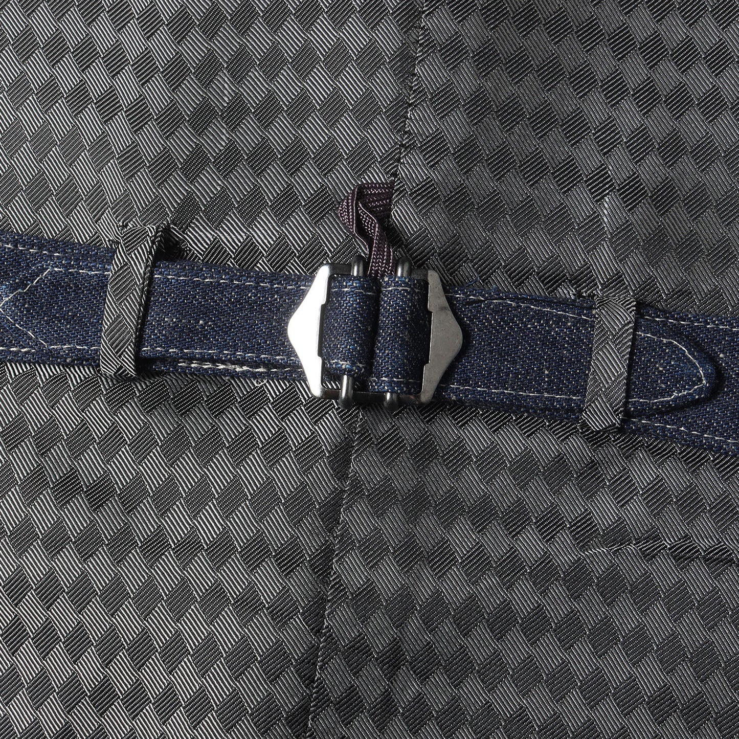 デニム×ダイヤ柄ジャガード ベスト