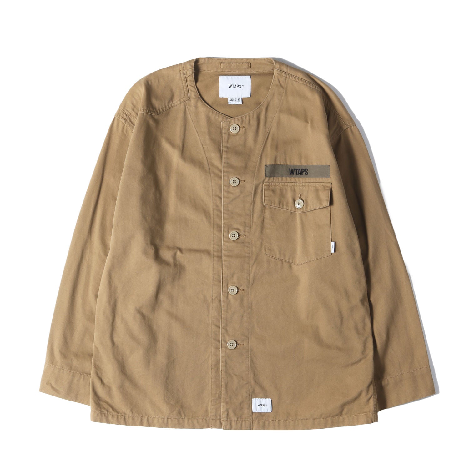 WTAPS (ダブルタップス) ノーカラー ミリタリー シャツジャケット(SCOUT / LS) – ブランド古着の通販・買取 | BEEGLE by  Boo-Bee