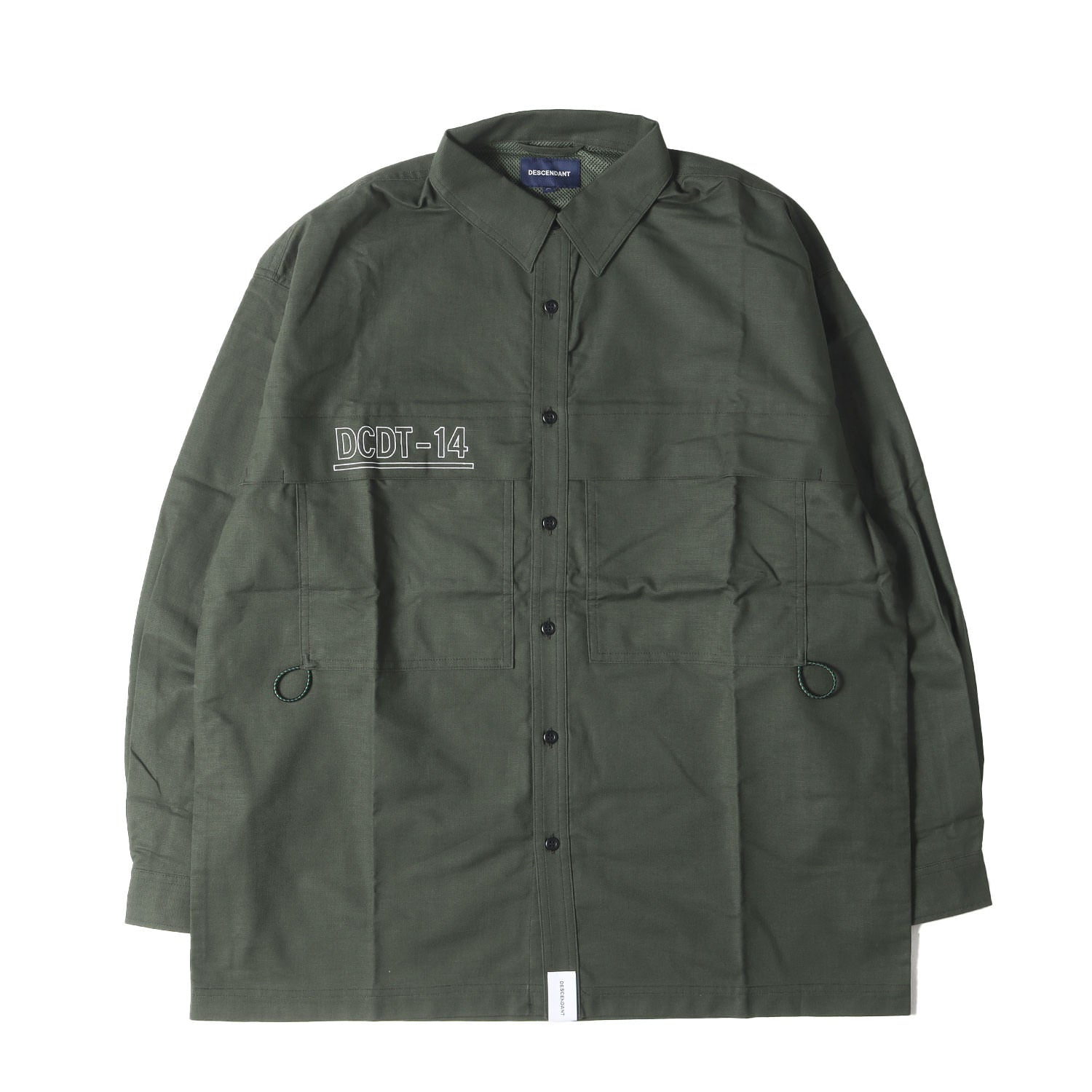 DESCENDANT (ディセンダント) 22SS パナマクロス オーバーサイズ フィッシングシャツ(PANAMA FISHING LS SHIRT)  - ブランド古着の通販・買取 | BEEGLE by Boo-Bee