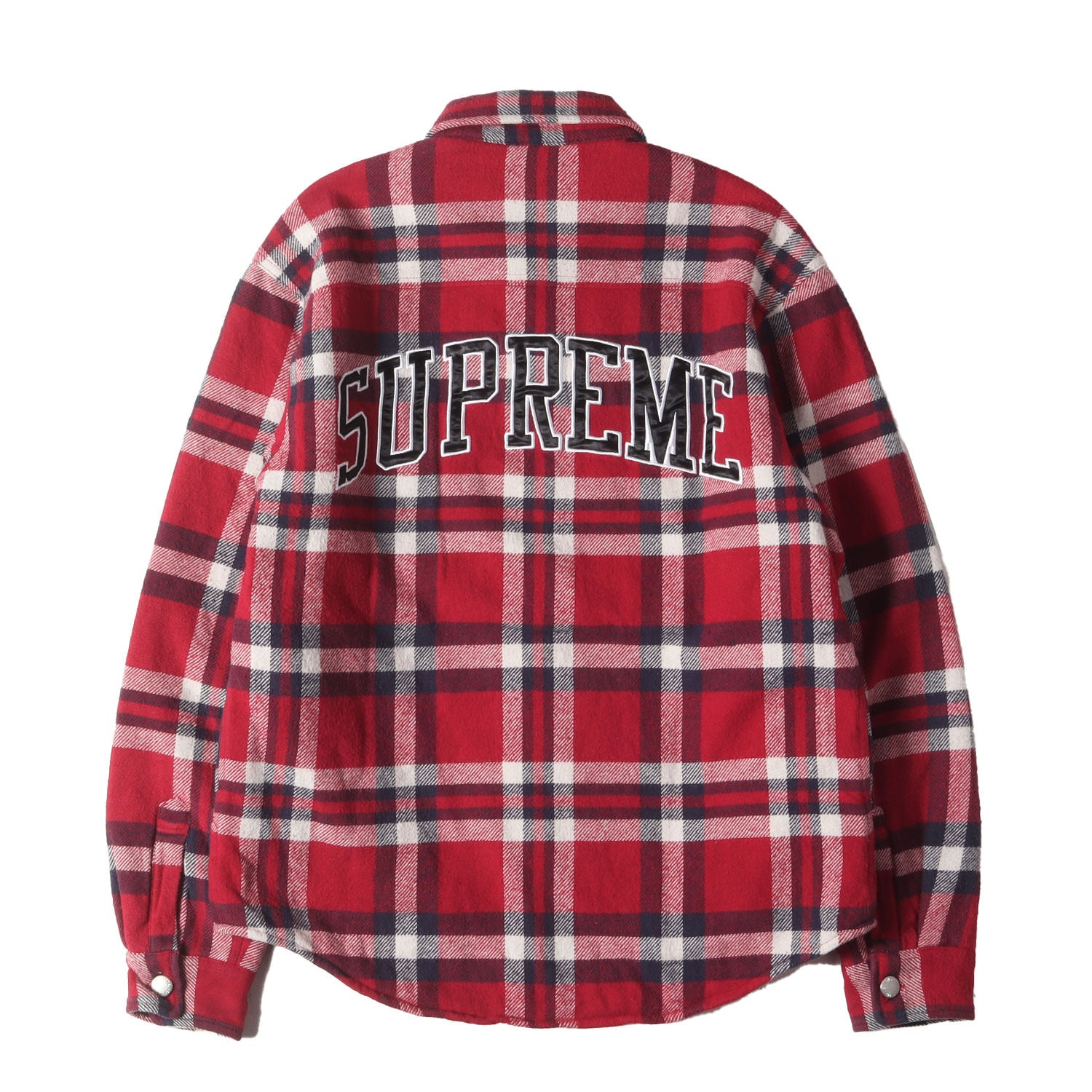 Supreme (シュプリーム) 裏地キルティング アーチロゴ チェック 