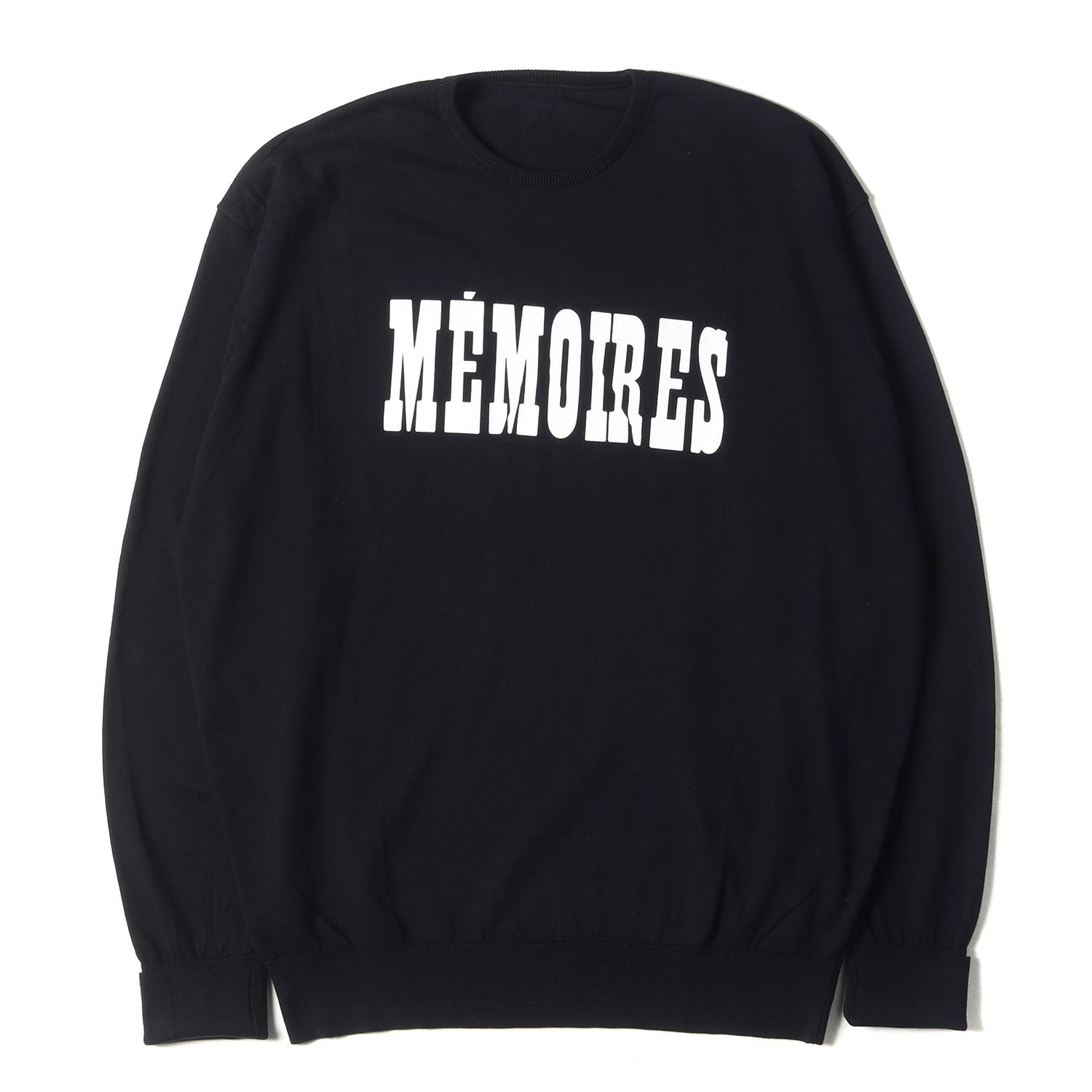 UNIFORM EXPERIMENT (ユニフォームエクスペリメント) 21SS ×fragment design ×ASGER JORN クルーネック  コットンニット(MEMOIRES / CREWNECK KNIT) - ブランド古着の通販・買取 | BEEGLE by Boo-Bee