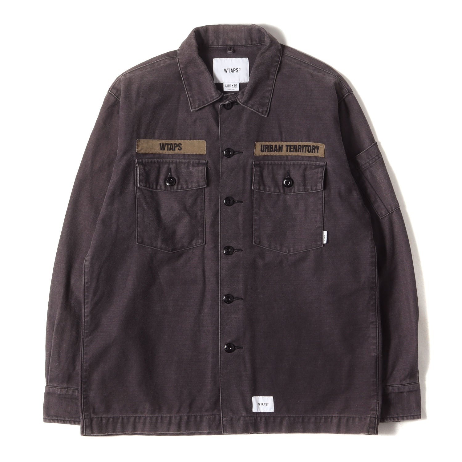 WTAPS (ダブルタップス) 20AW コットンサテン ミリタリーシャツ(BUDS 