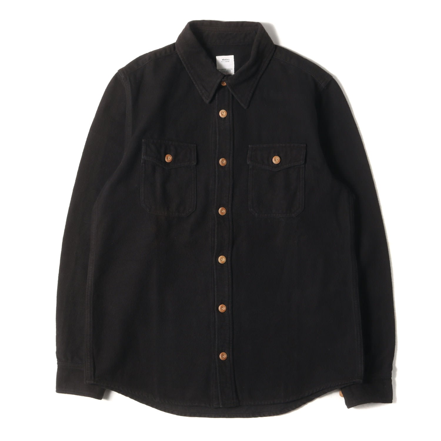 visvim (ビズビム) プレーン フランネルシャツ(BLACK ELK FLANNEL 