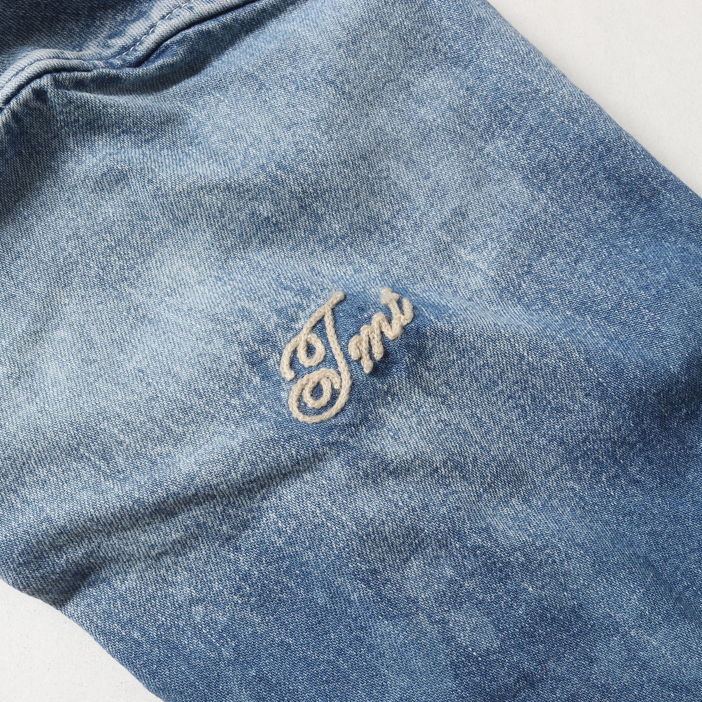 ダメージリペア加工 デニム ウエスタンシャツ