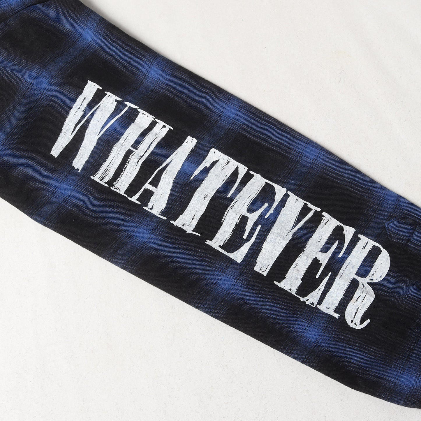 グラフィックプリント オンブレチェック フランネルシャツ