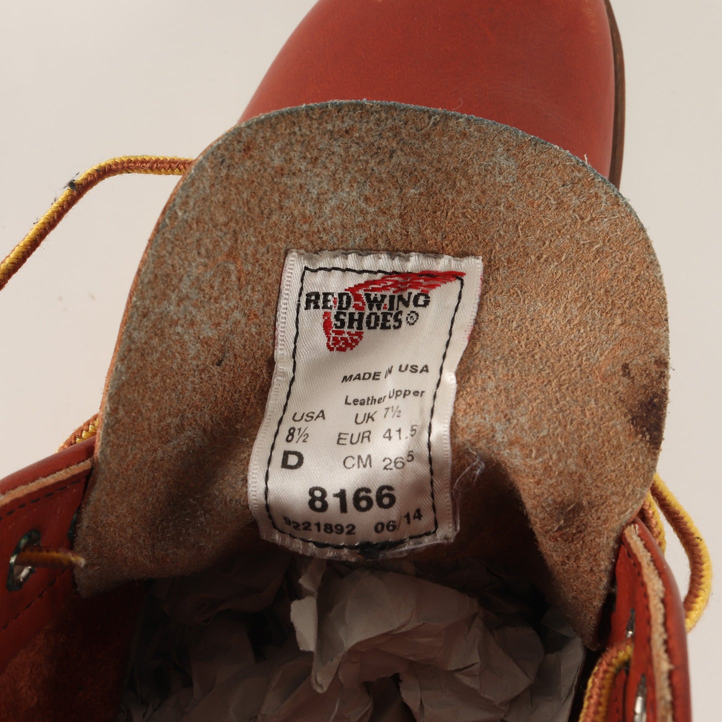 8166 アイリッシュセッター プレーントゥ ブーツ (2014年製 / 6inch CLASSIC PLAIN TOE)
