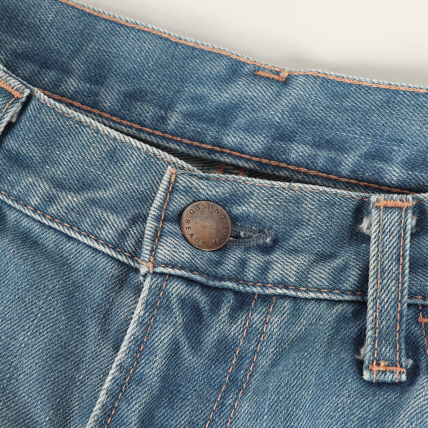 ヴィンテージ加工 テーパード デニムパンツ