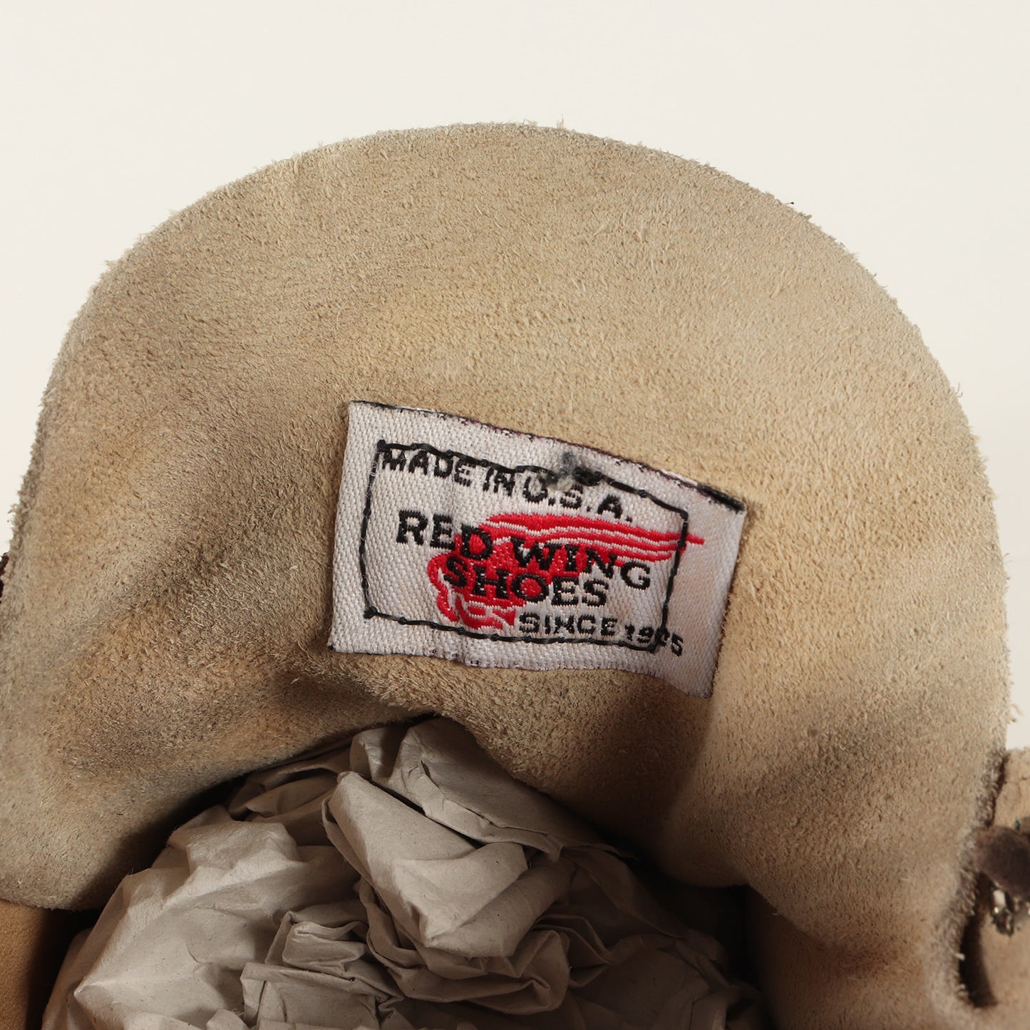 90s 8173 刺繍羽タグ スウェード モックトゥ アイリッシュセッター ブーツ(Irish Setter)