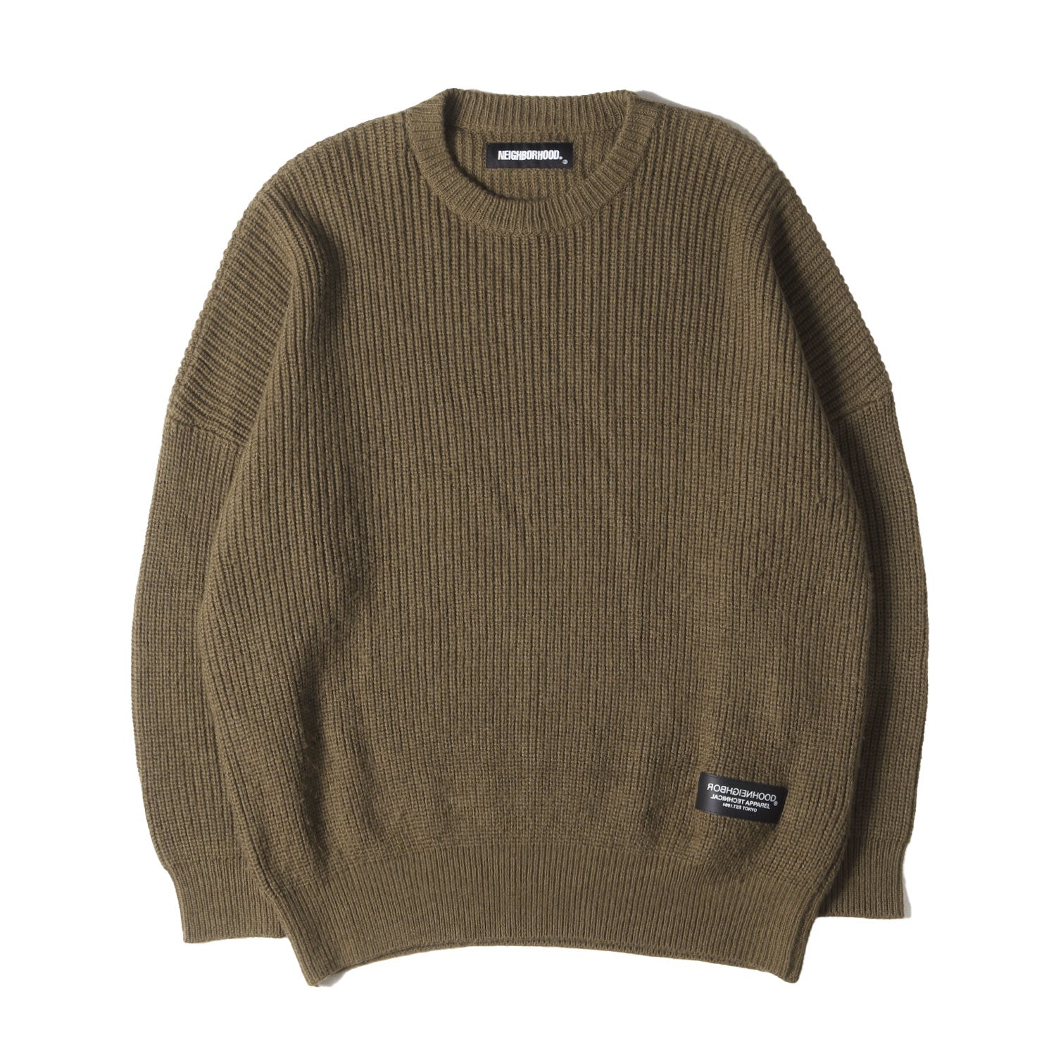 21AW オーバーサイズ クルーネック ニット セーター(FLAT / AW 21AW オーバーサイズ クルーネック ニット セーター(FLAT / AW