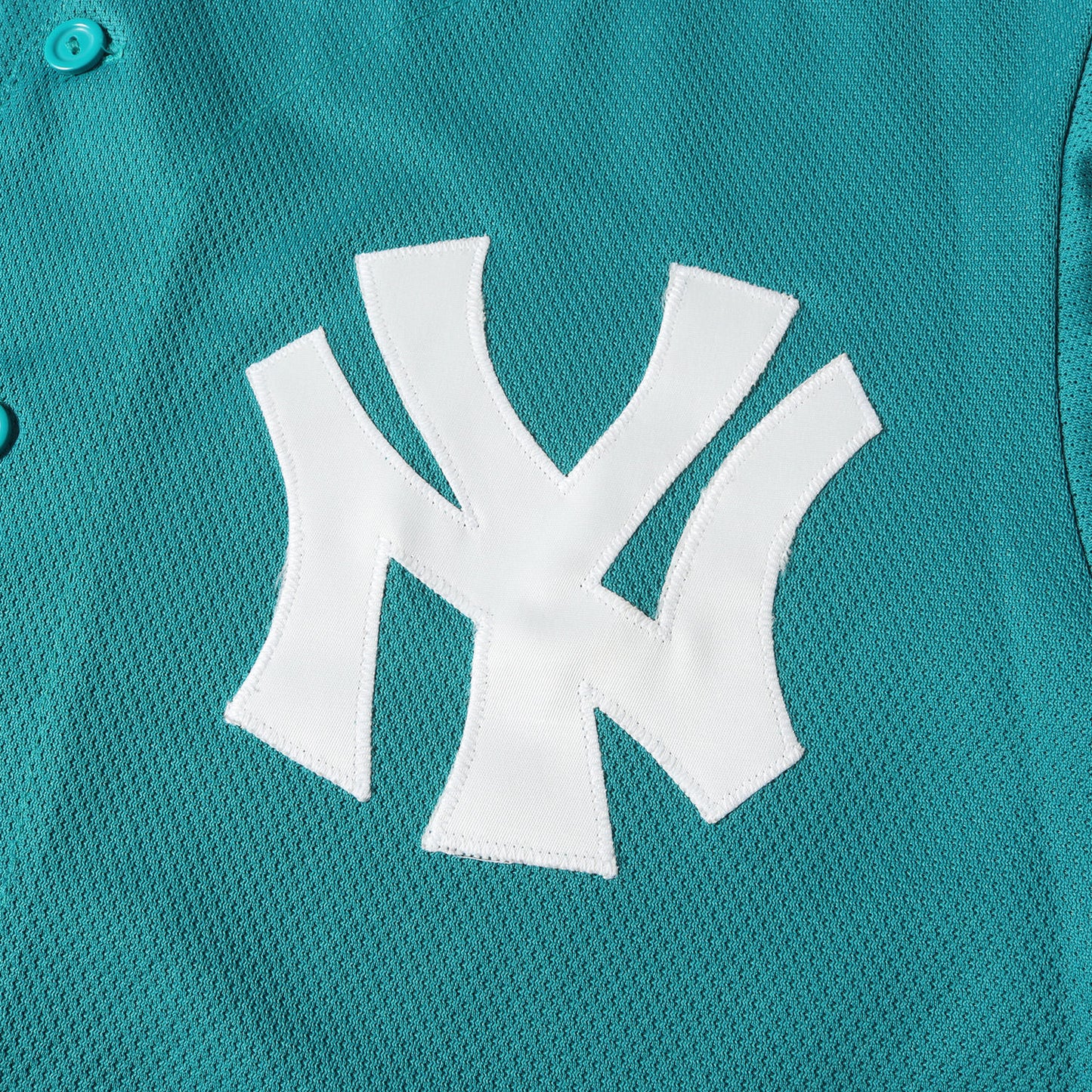 90s ニューヨーク・ヤンキース ベースボールシャツ / メッシュジャージ(USA製)