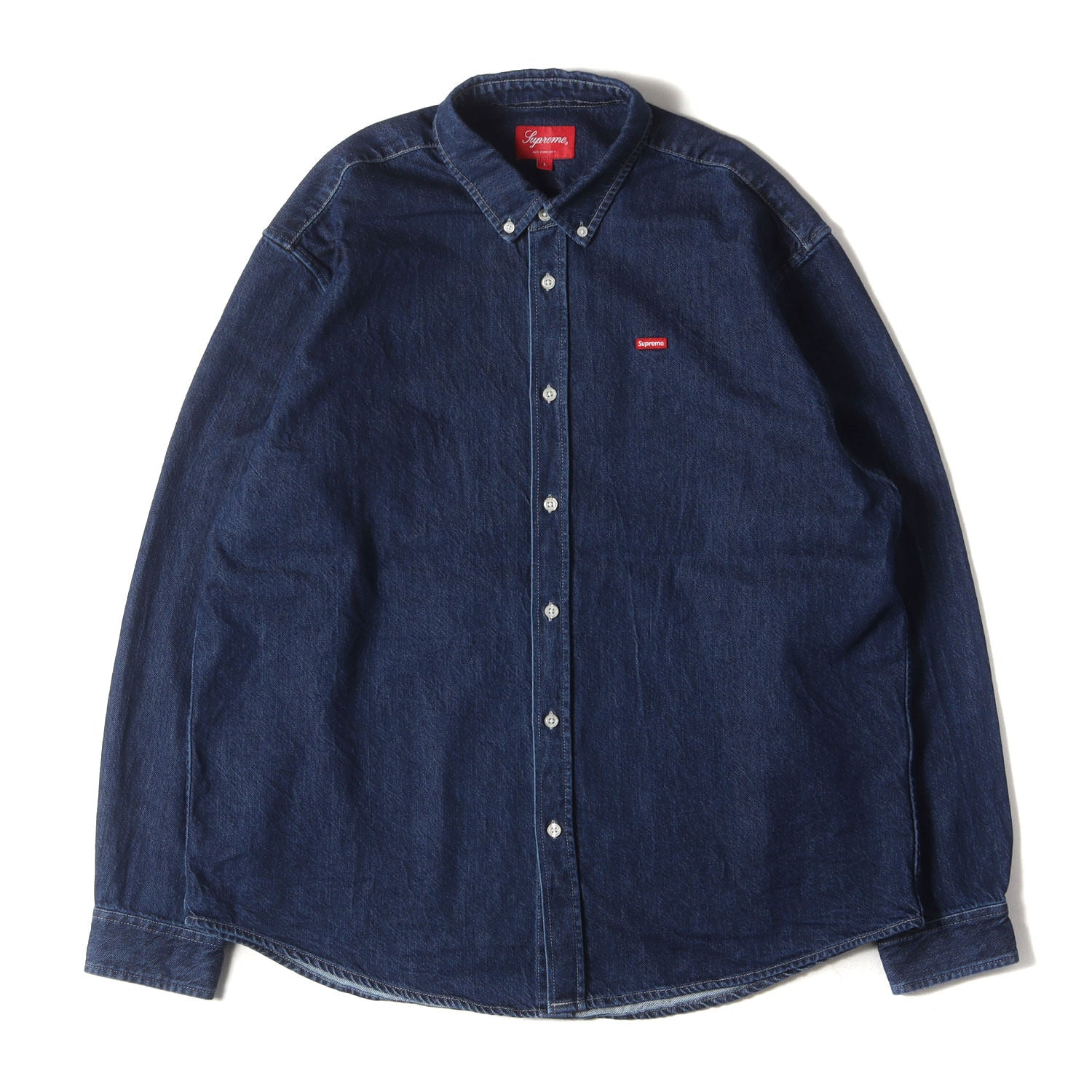 Supreme シュプリーム ボタンダウンシャツ ロゴシャツ ロングスリーブ 長袖 BDシャツ 無地 コットン100％ サイズM ブラック 通年 シュプリーム SUPREME BOXロゴ ボタンダウンシャツ