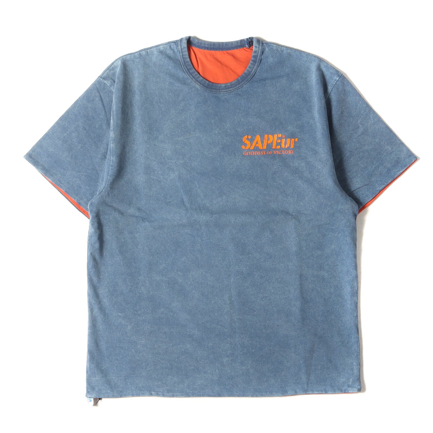 SAPEur サプール Tシャツ 24SS ヴィンテージ加工 リバーシブル 24ss 希少 サプール 大阪 限定 ネオ ヴィンテージ リバーシブル