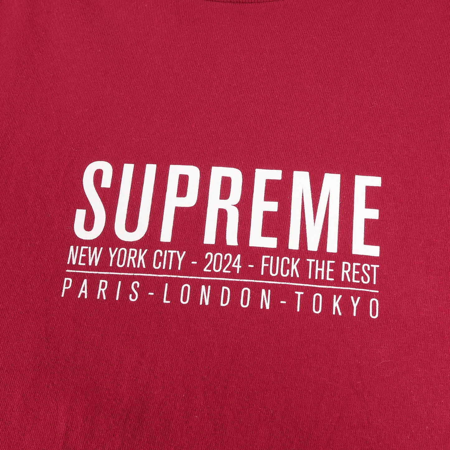 24SS ブランドロゴ クルーネック Tシャツ(Paris Tee)