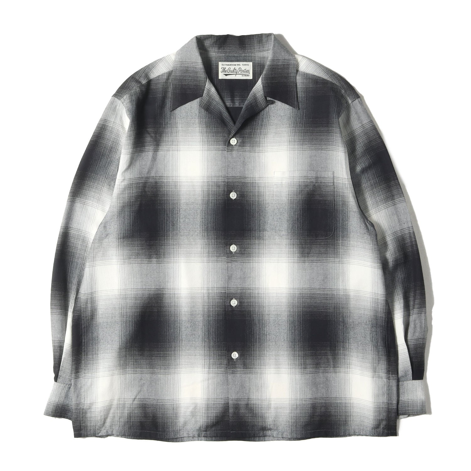 WACKOMARIA オンブレチェックレーヨンシャツ WACKO MARIA (ワコマリア) 23AW オンブレチェック オープン