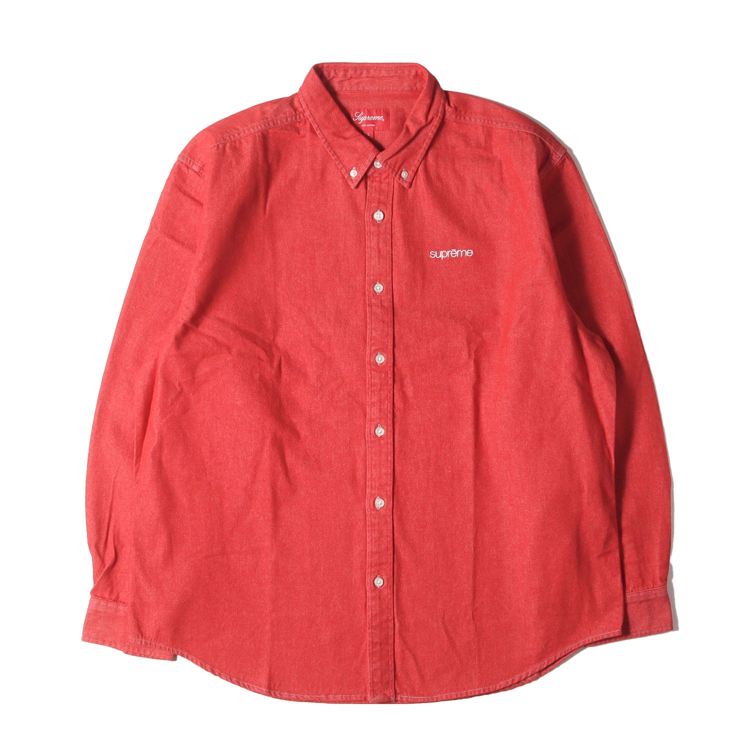 Supreme (シュプリーム) 20AW クラシックロゴ 刺繍 ボタンダウン  