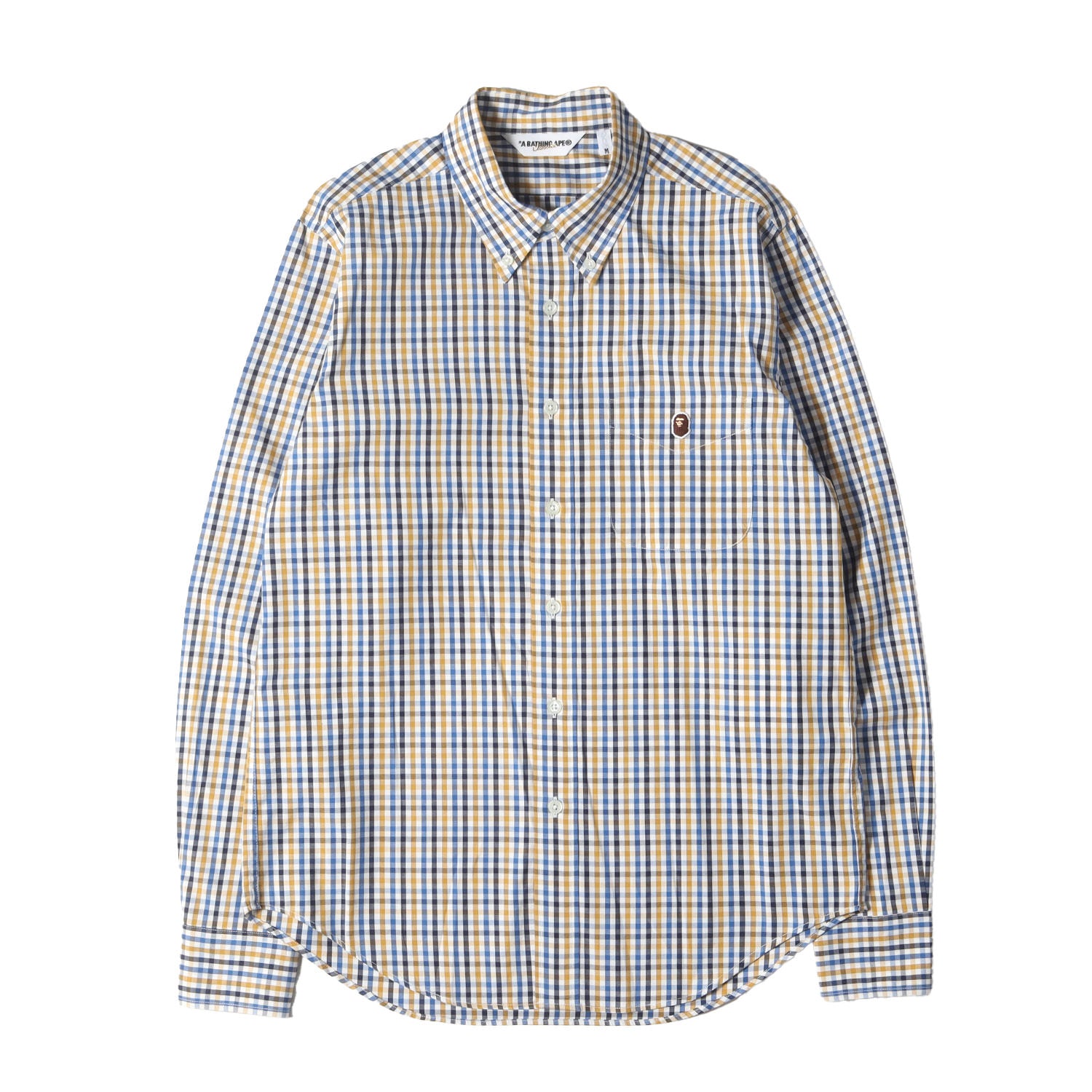 A BATHING APE (ア ベイシング エイプ) チェック コットン ボタン 
