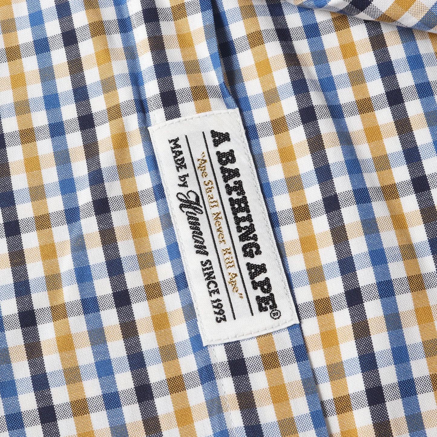 チェック コットン ボタンダウンシャツ