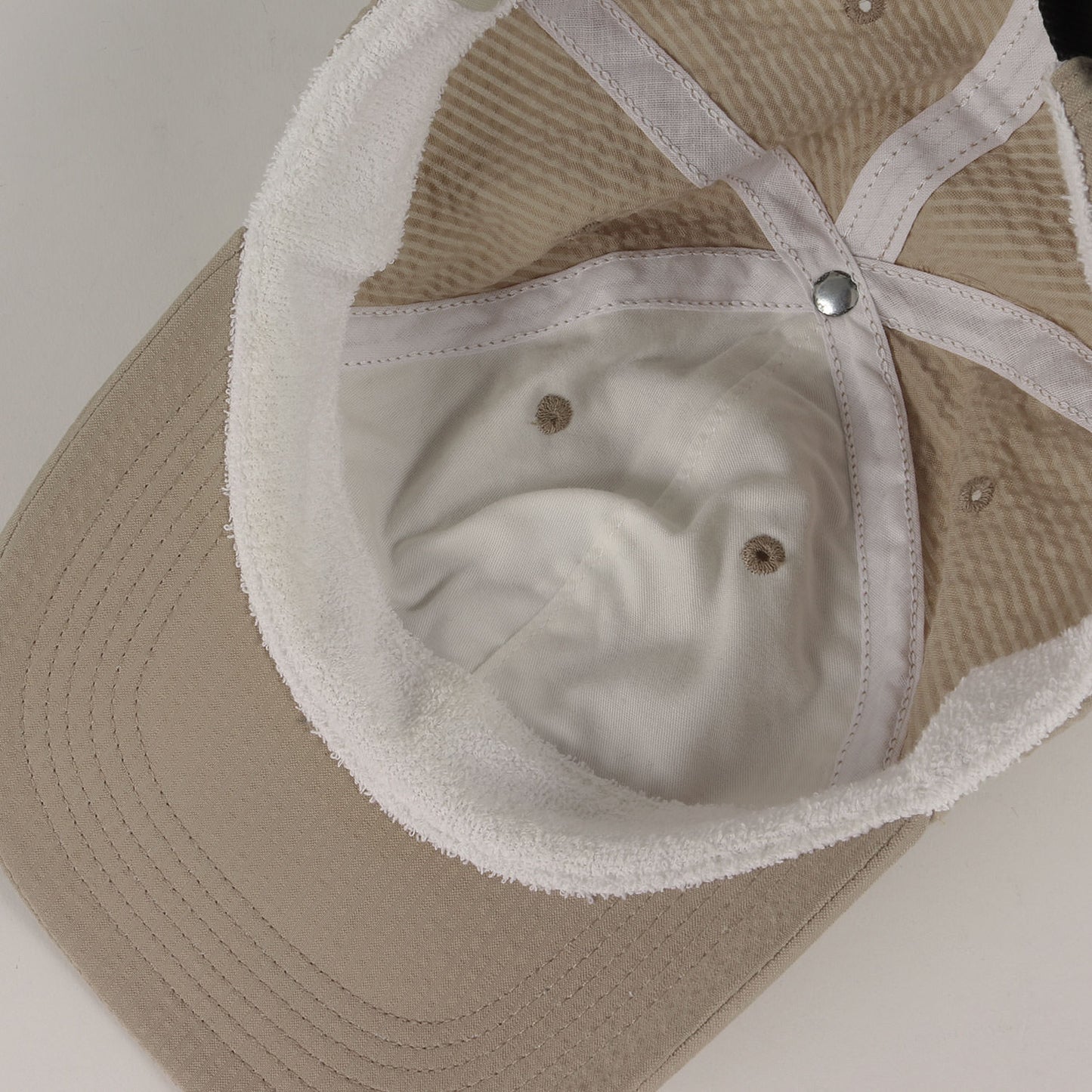 24SS ×SOLBIATI シアサッカー Sロゴ 6パネルキャップ(Seersucker S Logo 6-Panel)