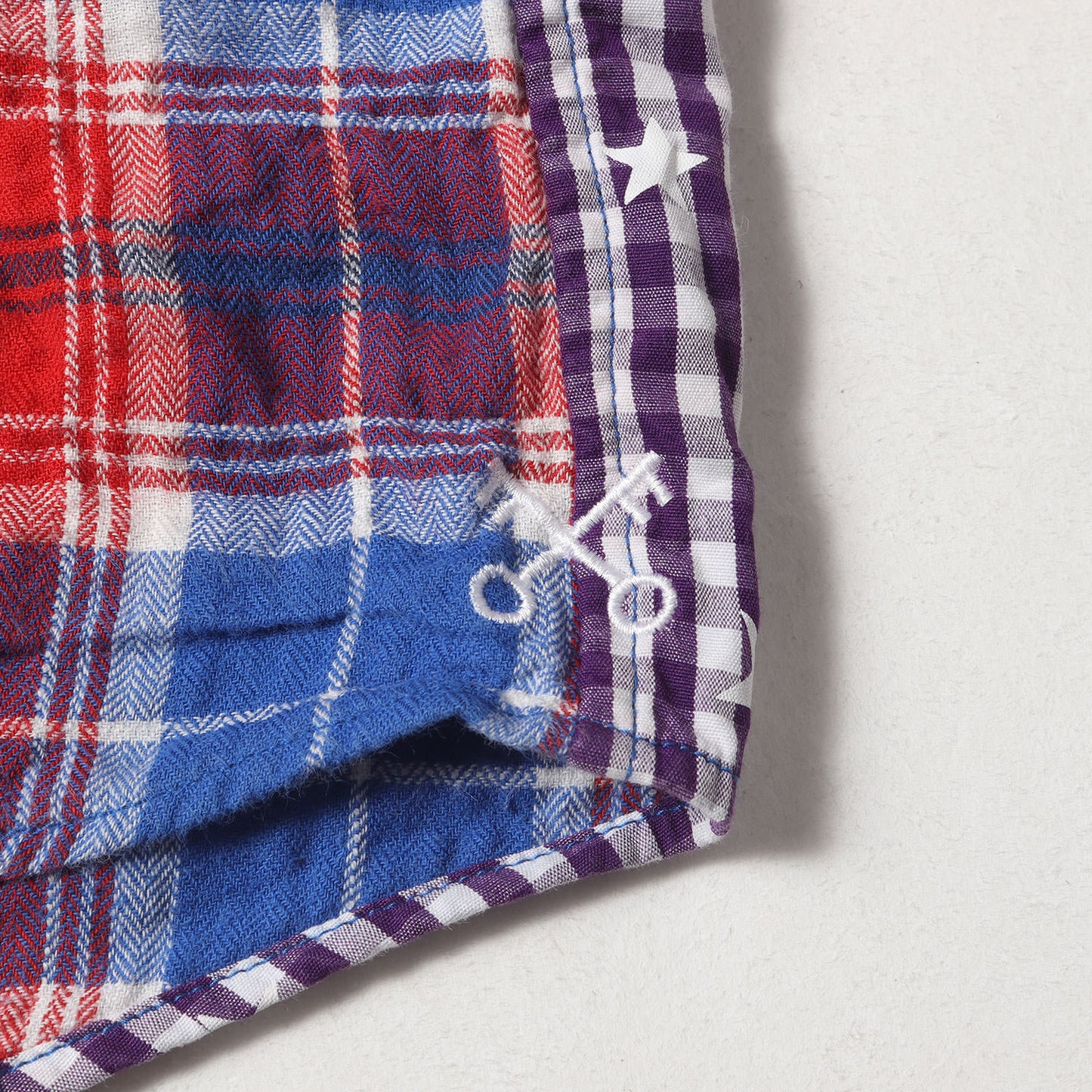 タータンチェック シャーリング ガーゼ シャツ