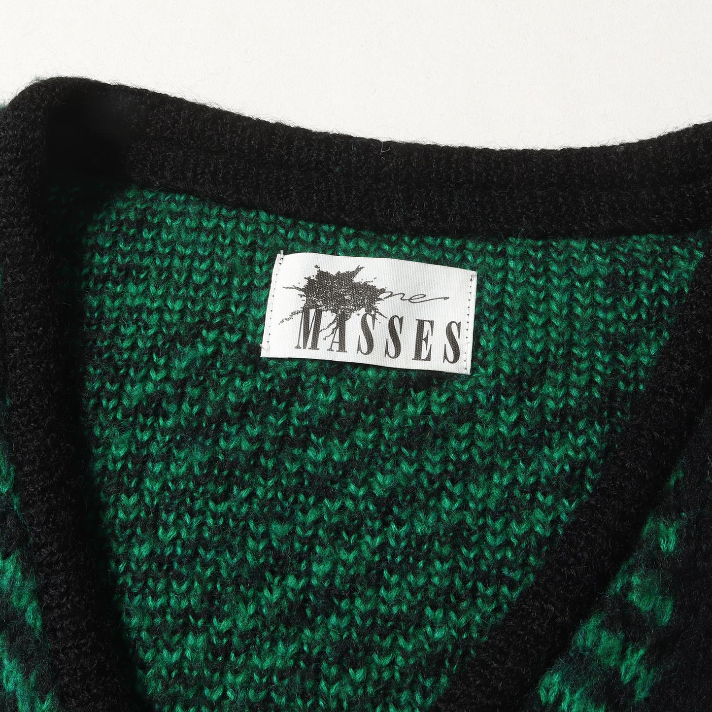 チェック モヘヤニット カーディガン(MOHAIR CARDIGAN C)