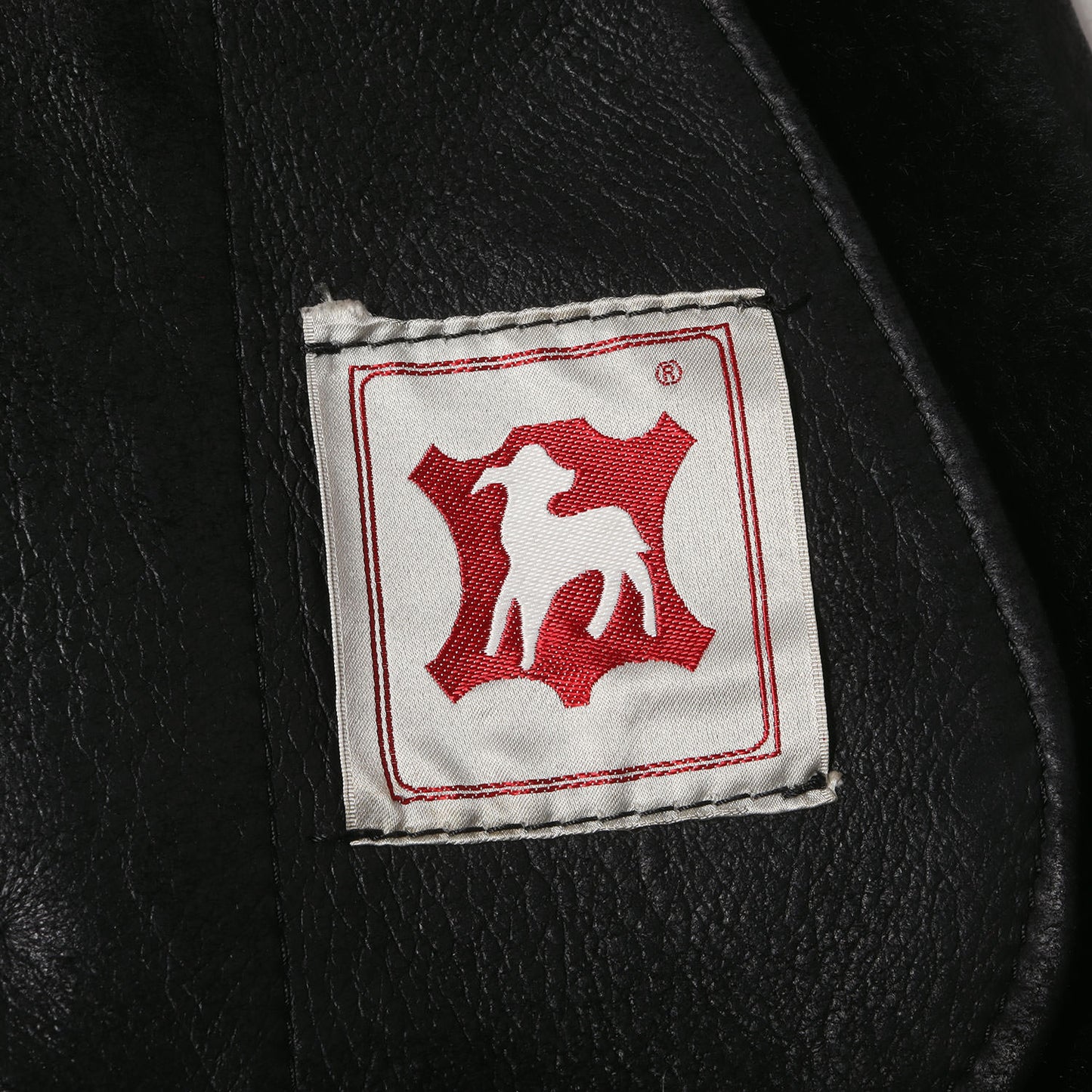 90s シープスキンムートン ジップ ジャケット
