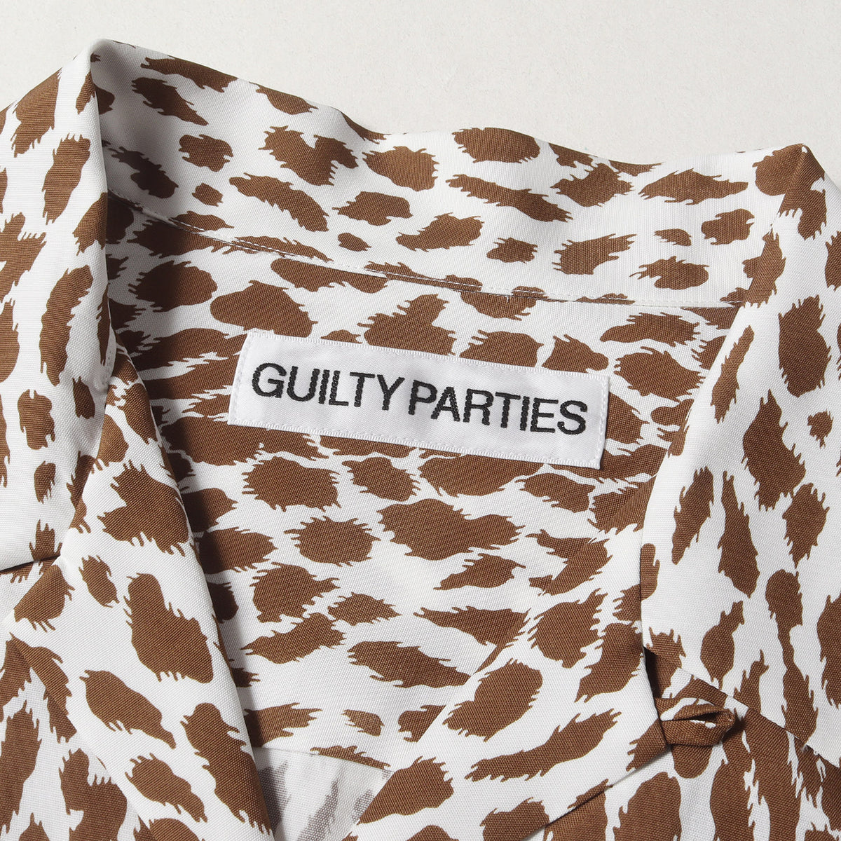 24SS レオパード柄 オープンカラー レーヨン シャツ(LEOPARD OPEN COLLAR SHIRT)