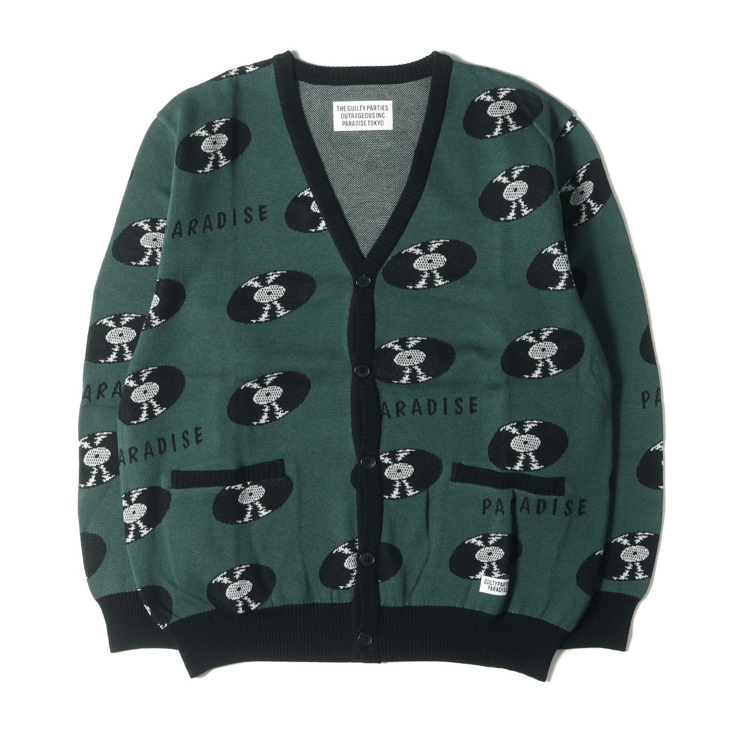 WACKO MARIA (ワコマリア) 24SS レコード柄 コットンニット 