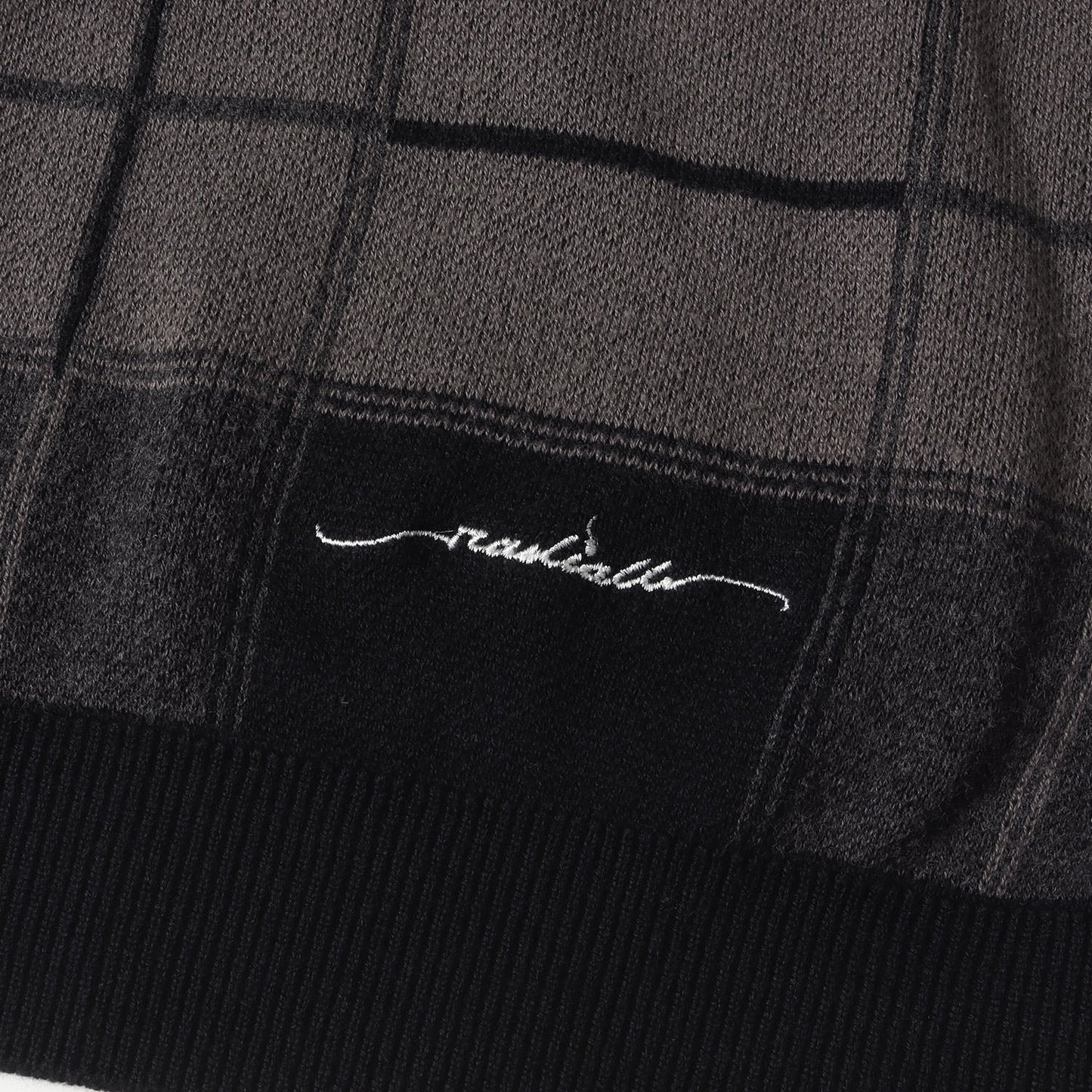 24SS チェック 半袖 コットンニット(CREW NECK SWEATER S/S)