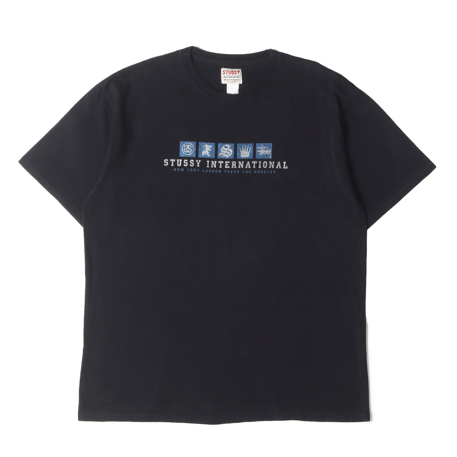 STUSSY (ステューシー) 90s OLD STUSSY アイコンプリント Tシャツ(USA 