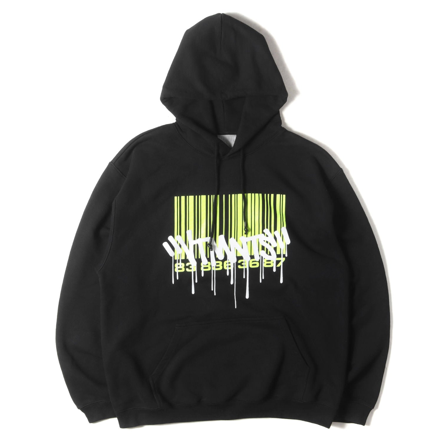 23AW VTMNTS グラフィックプリント スウェット パーカー(Graffiti big barcode hoodie)