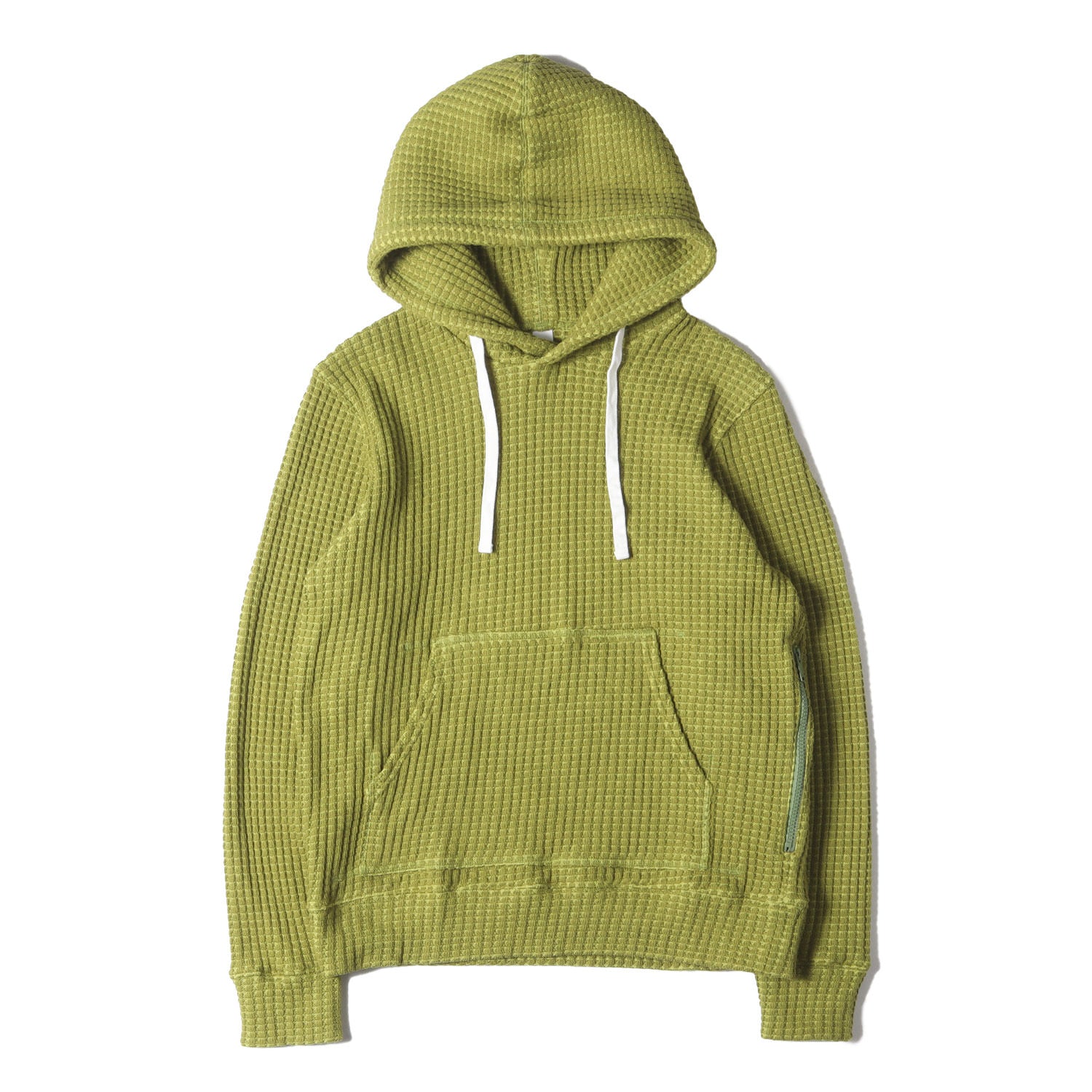 シーグリーン パーカー メンズ ビッグワッフルフーディー SEAGREEN 