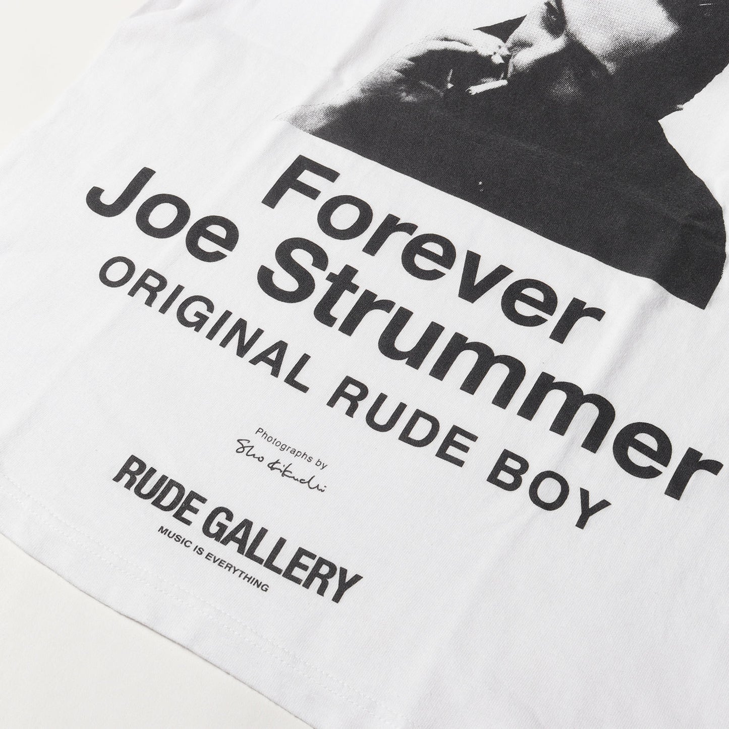 23SS ×菊地 昇 ジョー・ストラマー フォト Tシャツ(FOREVER JOE STRUMMER -T)