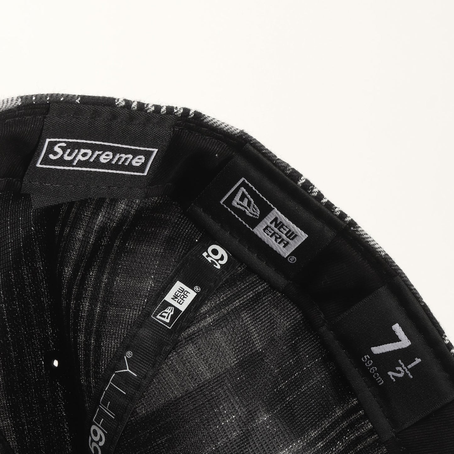 23SS ×NEW ERA メタリックチェック Sロゴ ベースボールキャップ(Metallic Plaid S Logo New Era)