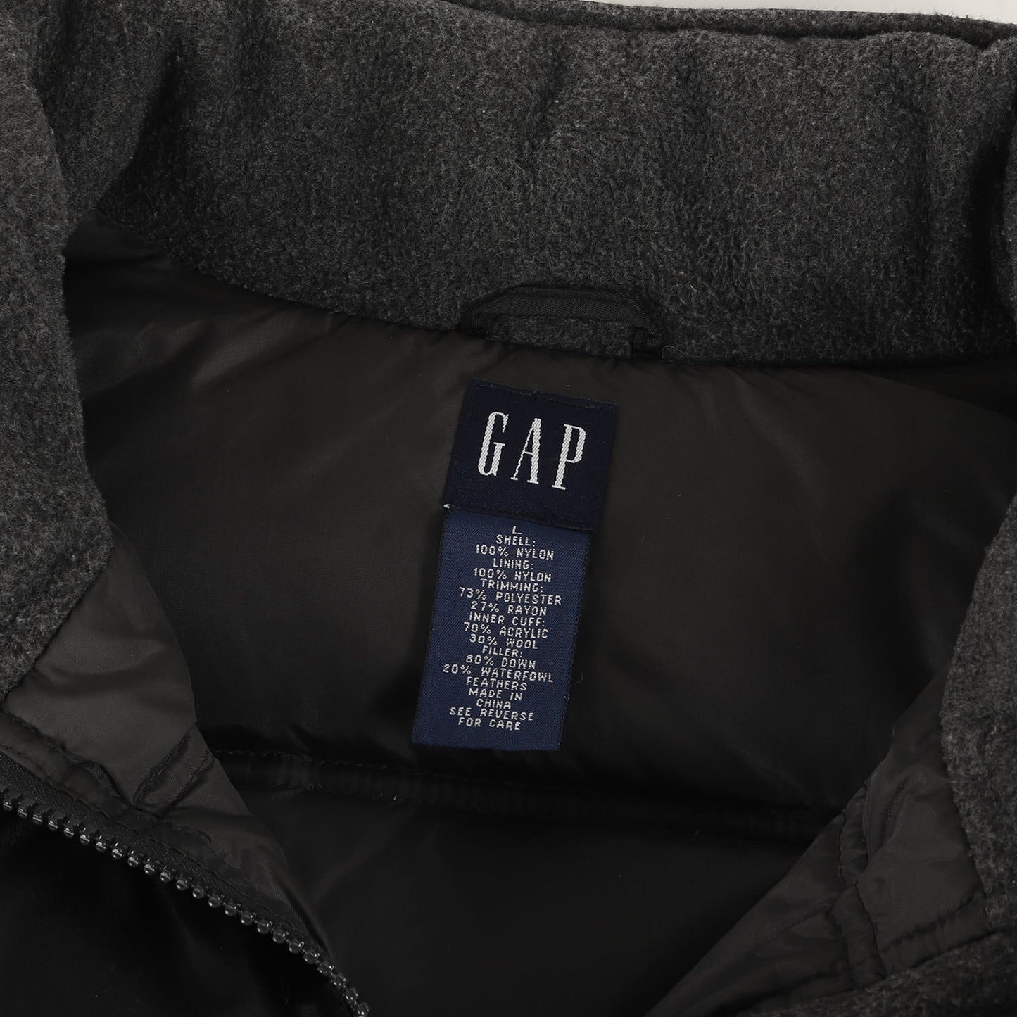 00s ナイロン フルジップ ダウンジャケット