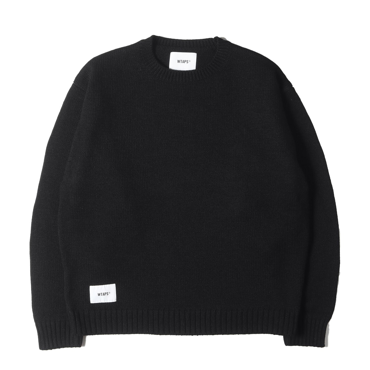 WTAPS (ダブルタップス) 24AW ロゴ刺繍 クルーネック ニット セーター