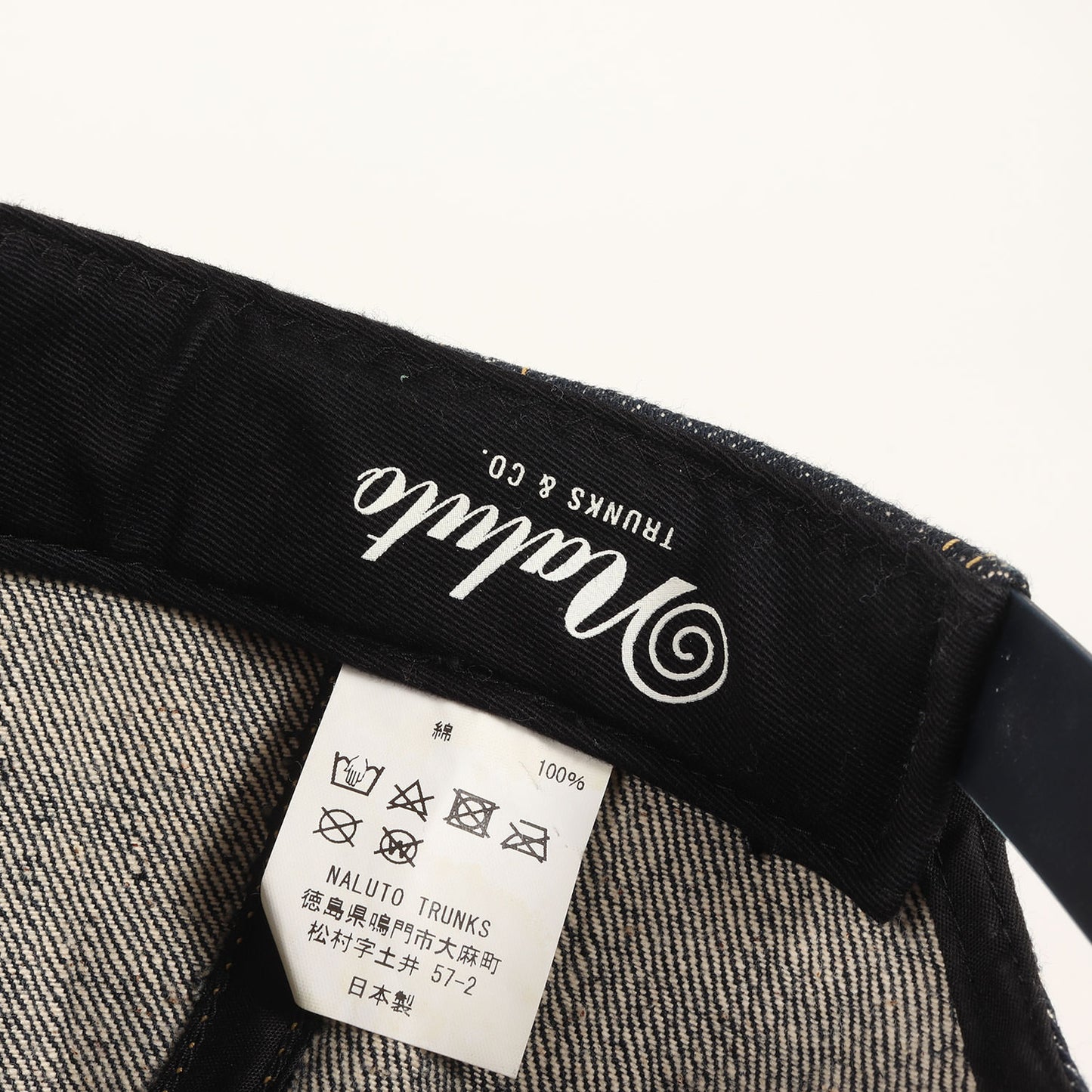 エンブレムパッチ デニム 6パネルキャップ