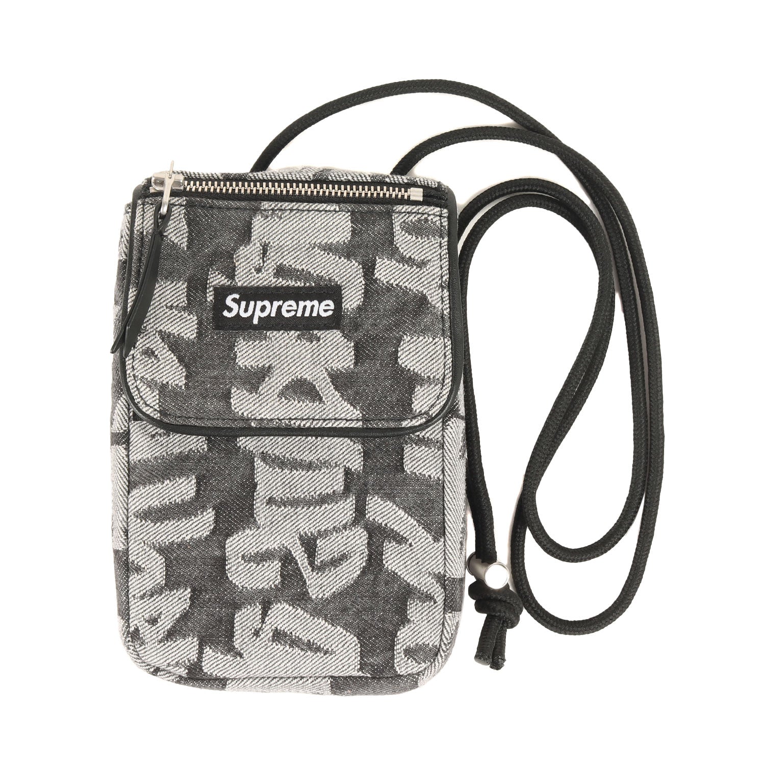supreme 22ss Jacquard Denim Neck Pouch
