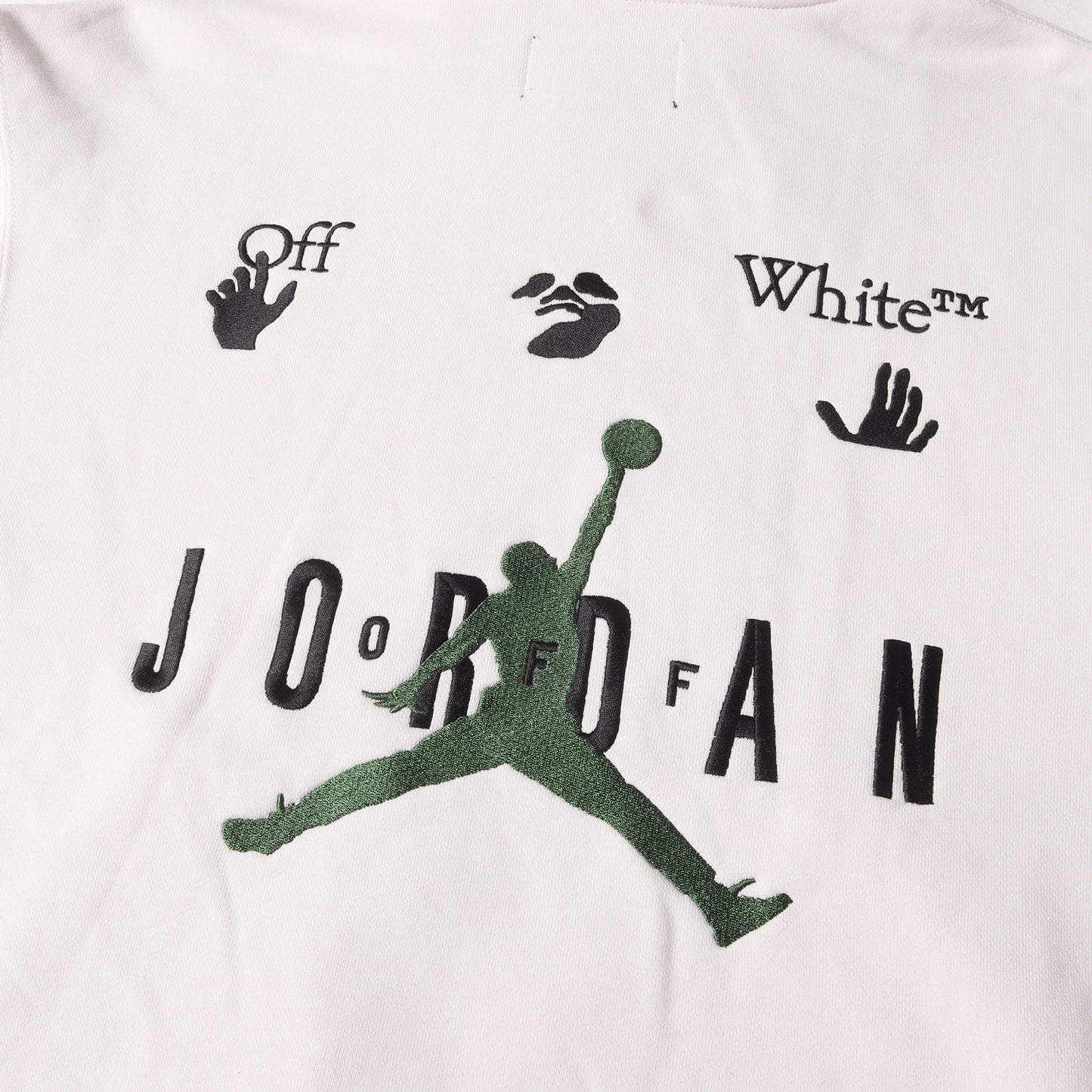 21AW ×NIKE JORDAN ジャンプマンロゴ刺繍 プルオーバー スウェットパーカー(AS M J OW HOODIE)