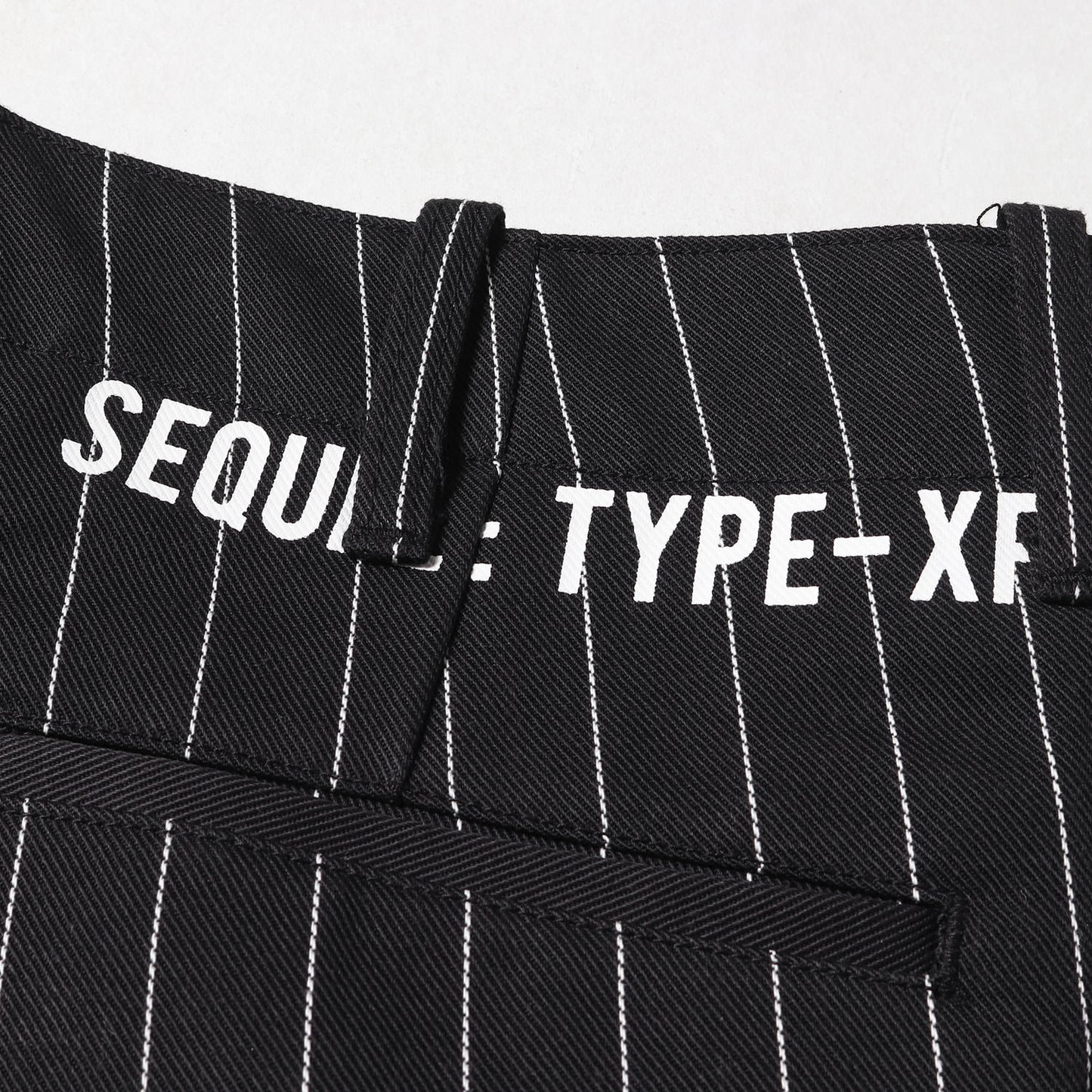 23SS ストライプ ワイドテーパード ワーク チノパンツ(CHINO PANTS TYPE-XF)