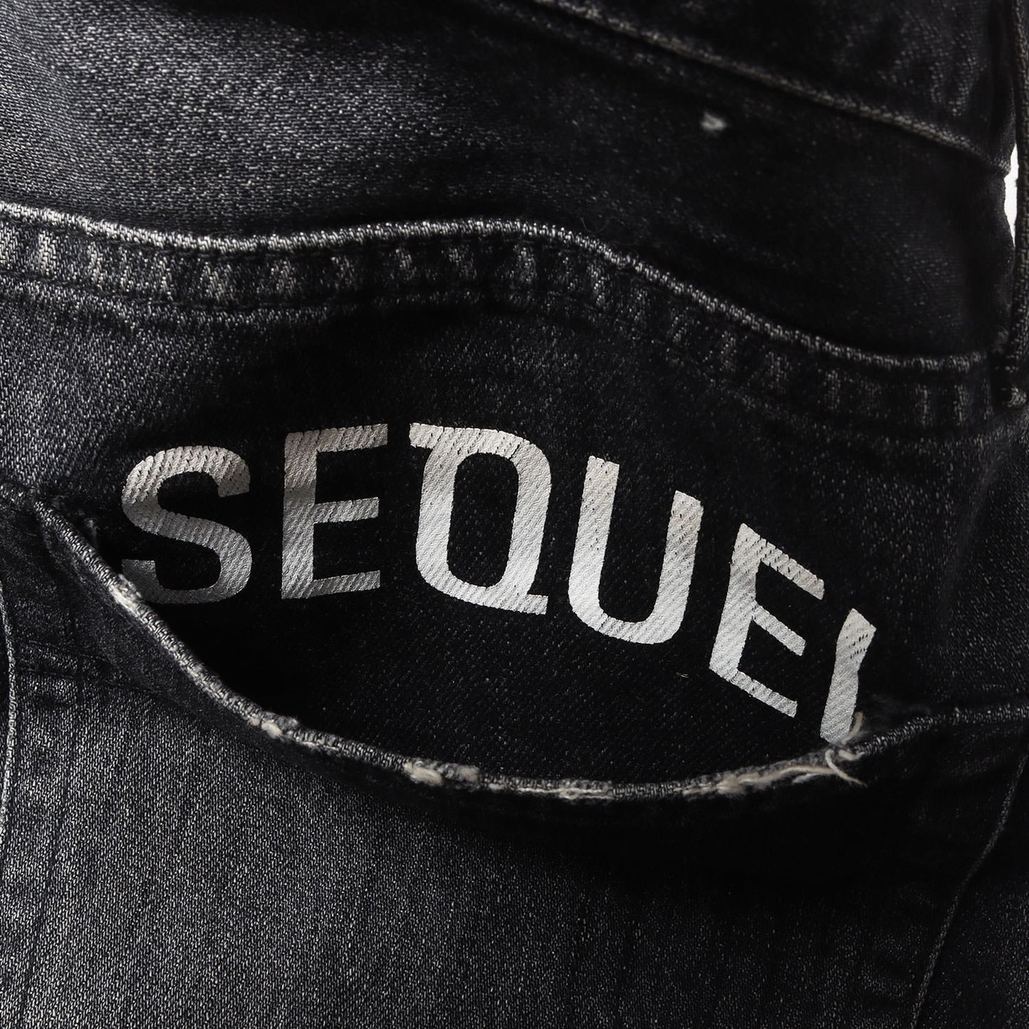 22SS ×fragment design ダメージリペア加工 デニムパンツ(DAMAGE DENIM PANTS BLACK)